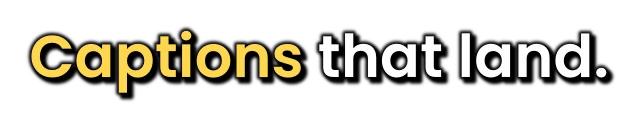 Clean Yellow caption style