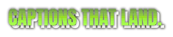 Lime caption style