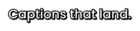 Lower Third caption style