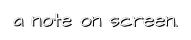 Note caption style