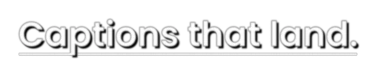 Rule caption style