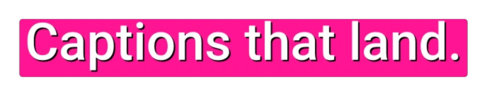 Underline caption style